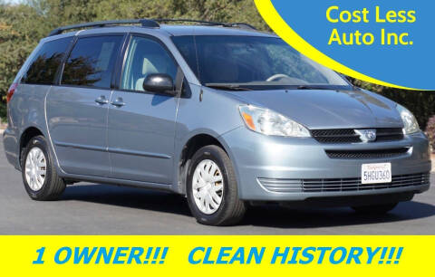 2004 Toyota Sienna for sale at Cost Less Auto Inc. in Rocklin CA