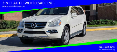 2011 Mercedes-Benz GL-Class for sale at K & O AUTO WHOLESALE INC in Jacksonville FL