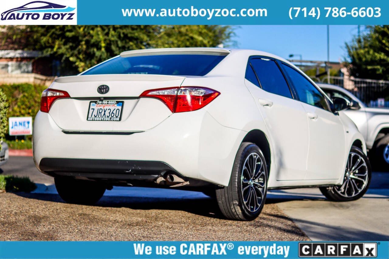 2015 Toyota Corolla for sale at Auto Boyz in Garden Grove, CA