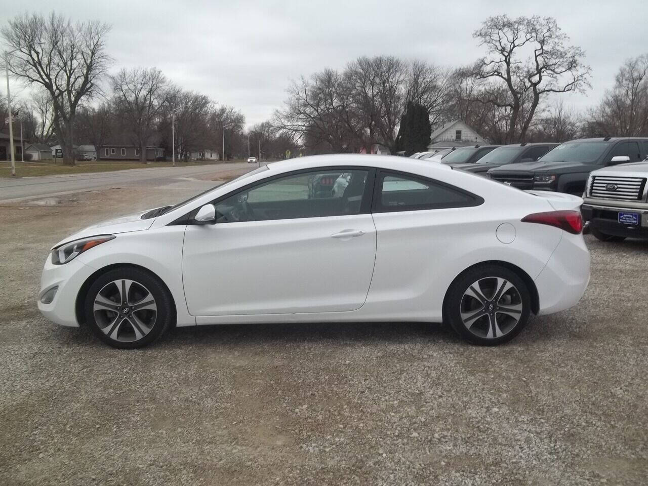 White 2014 Hyundai ELANTRA Coupe Base Base 2dr Coupe 1
