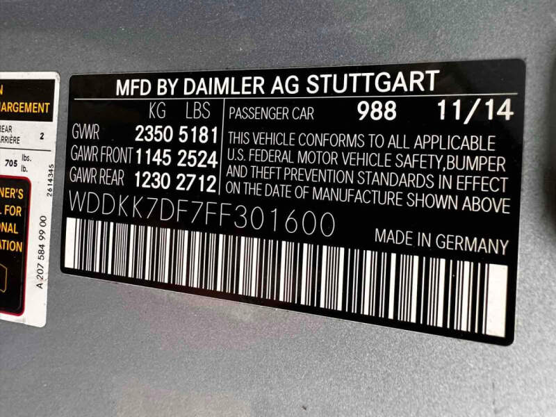 2015 Mercedes-Benz E-Class E 550