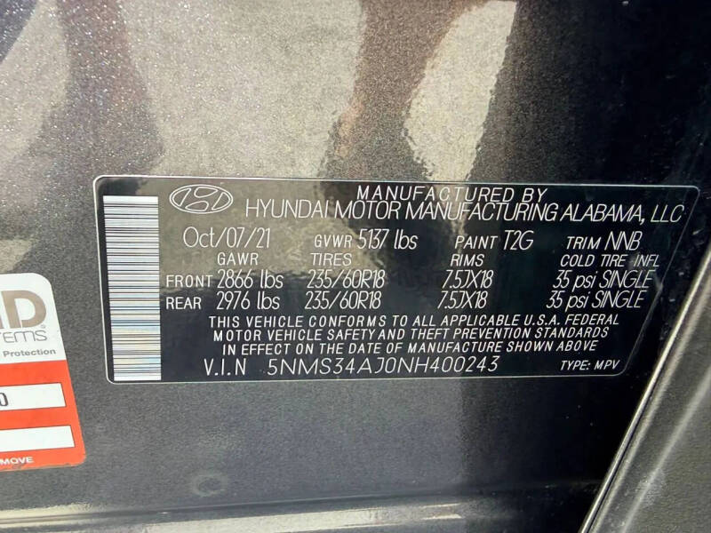 2022 Hyundai Santa Fe SEL