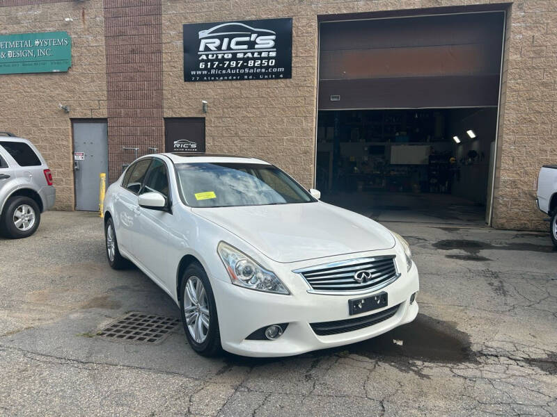 2013 Infiniti G37 Sedan for sale at Ric's Auto Sales in Billerica MA