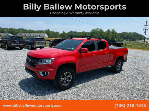 2017 Chevrolet Colorado for sale at Billy Ballew Motorsports in Dawsonville GA
