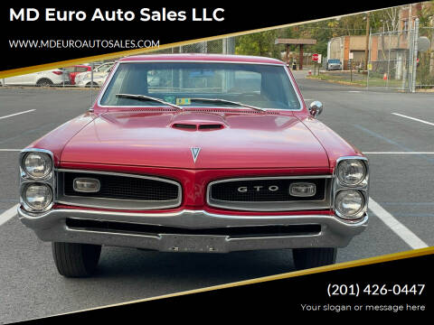 1966 Pontiac GTO for sale at MD Euro Auto Sales LLC in Hasbrouck Heights NJ
