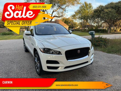 2017 Jaguar F-PACE for sale at CARWIN in Katy TX