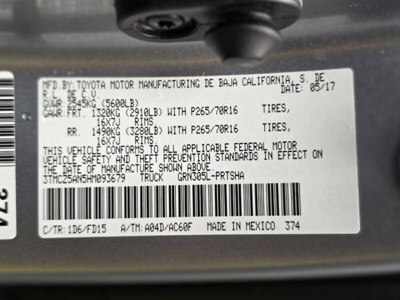 2017 Toyota Tacoma TRD Off-Road