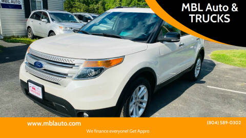 2015 Ford Explorer for sale at MBL Auto & TRUCKS in Woodford VA