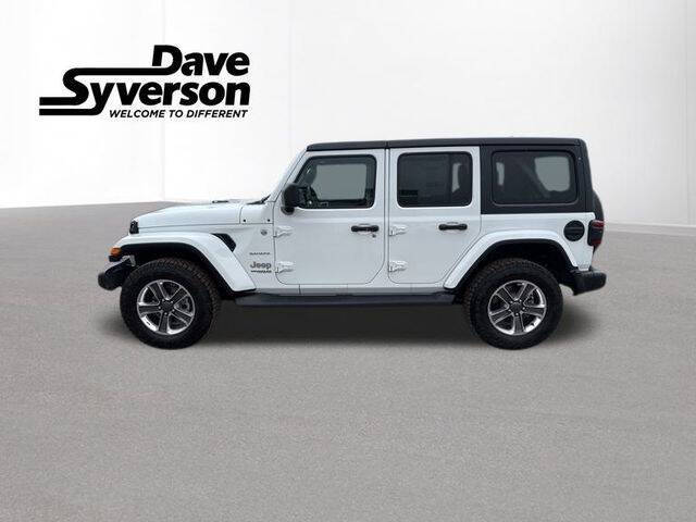 Used 2021 Jeep Wrangler Unlimited Sahara with VIN 1C4HJXEG0MW789624 for sale in Albert Lea, Minnesota