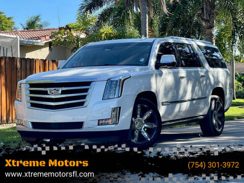 2017 Cadillac Escalade ESV for sale at Xtreme Motors in Hollywood FL