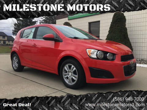 2015 Chevrolet Sonic for sale at MILESTONE MOTORS in Chesterfield MI