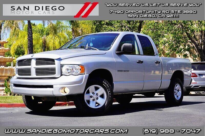 2002 Dodge Ram Pickup 1500 for sale at San Diego Motor Cars LLC in San Diego CA
