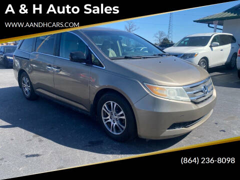 2012 Honda Odyssey for sale at A & H Auto Sales in Greenville SC