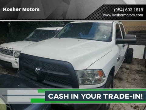 2014 RAM Ram Chassis 3500 for sale at Kosher Motors in Hollywood FL