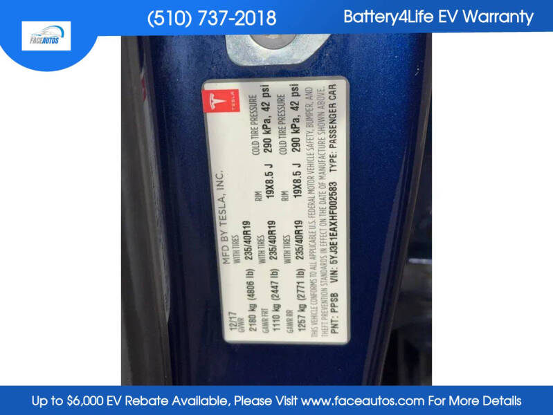 2017 Tesla Model 3 Long Range