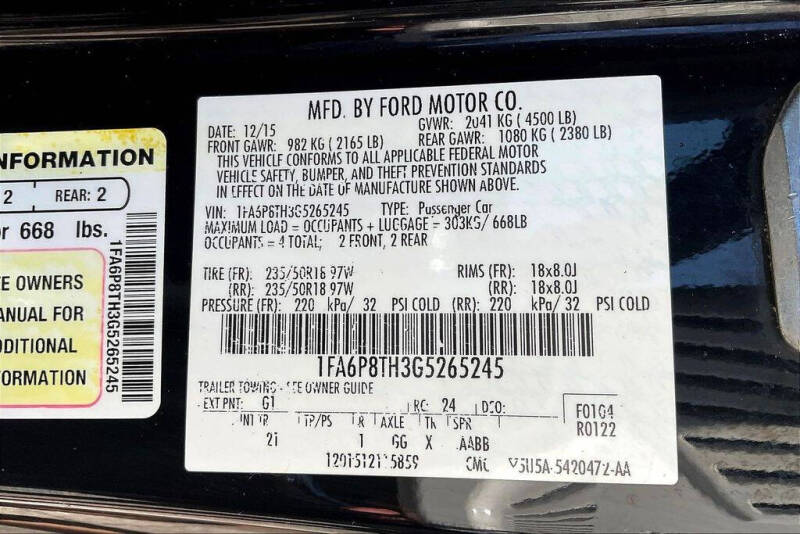2016 Ford Mustang EcoBoost