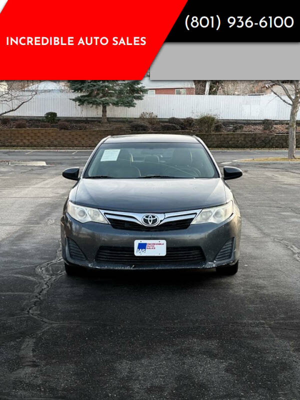 2012 Toyota Camry for sale at INCREDIBLE AUTO SALES in Bountiful UT