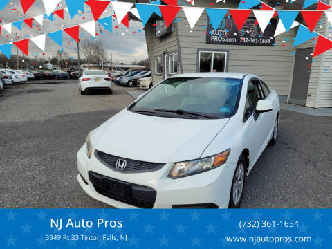 2012 Honda Civic for sale at NJ Auto Pros in Tinton Falls NJ
