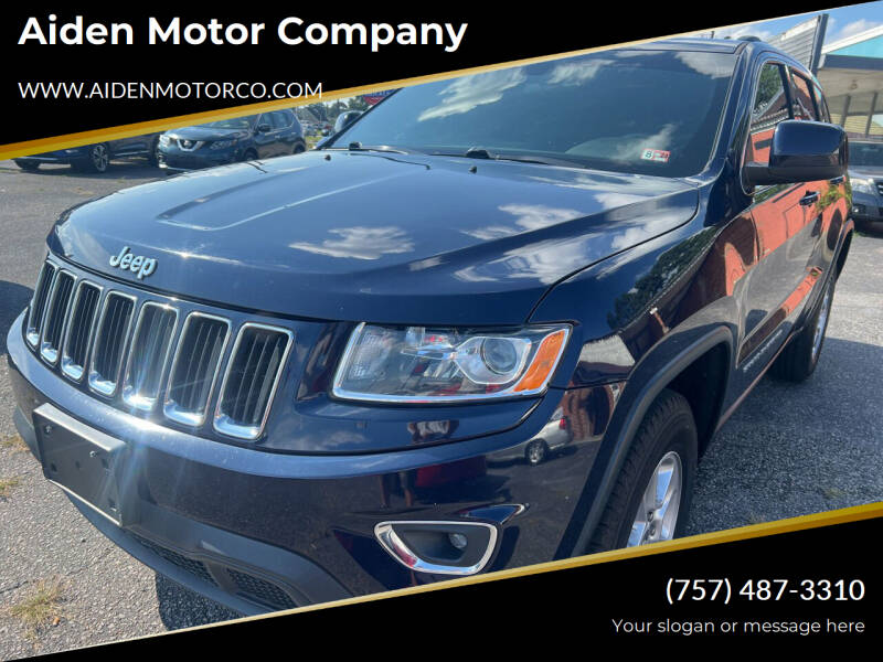 2016 Jeep Grand Cherokee for sale at Aiden Motor Company in Portsmouth VA