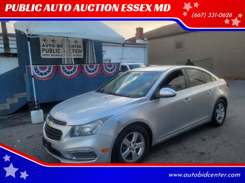 2015 Chevrolet Cruze for sale at PUBLIC AUTO AUCTION ESSEX MD in Essex MD