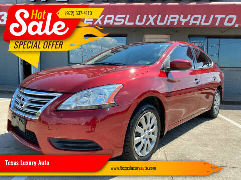 2014 Nissan Sentra for sale at Texas Luxury Auto in Cedar Hill TX