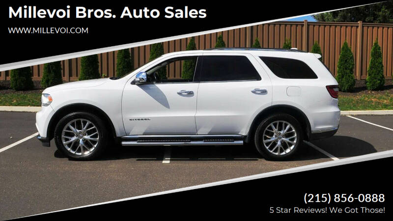 2015 Dodge Durango for sale at Millevoi Bros. Auto Sales in Philadelphia PA