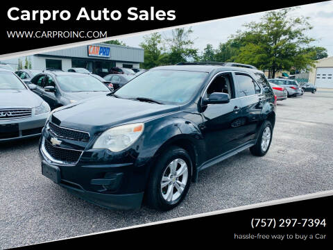 2012 Chevrolet Equinox for sale at Carpro Auto Sales in Chesapeake VA