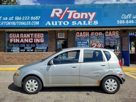 2004 Chevrolet Aveo for sale at R Tony Auto Sales in Clinton Township MI