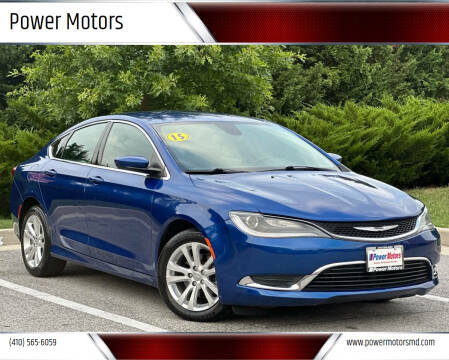 2015 Chrysler 200 for sale at Power Motors in Halethorpe MD