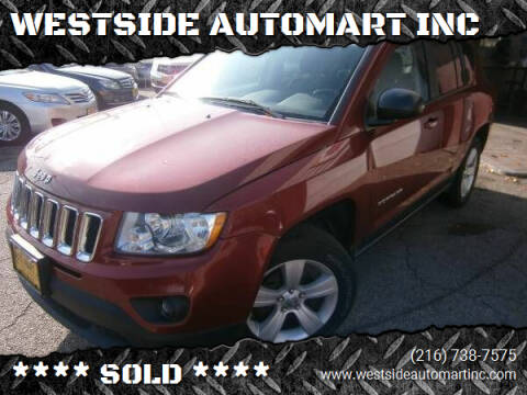 2013 Jeep Compass for sale at WESTSIDE AUTOMART INC in Cleveland OH