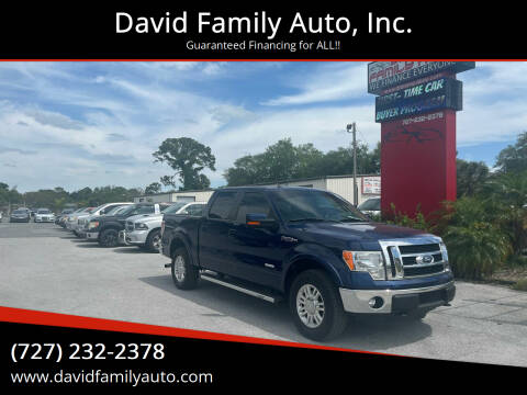 2012 Ford F-150 for sale at David Family Auto, Inc. in New Port Richey FL