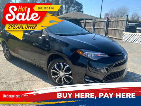 2018 Toyota Corolla for sale at Underpriced Cars in Marietta GA