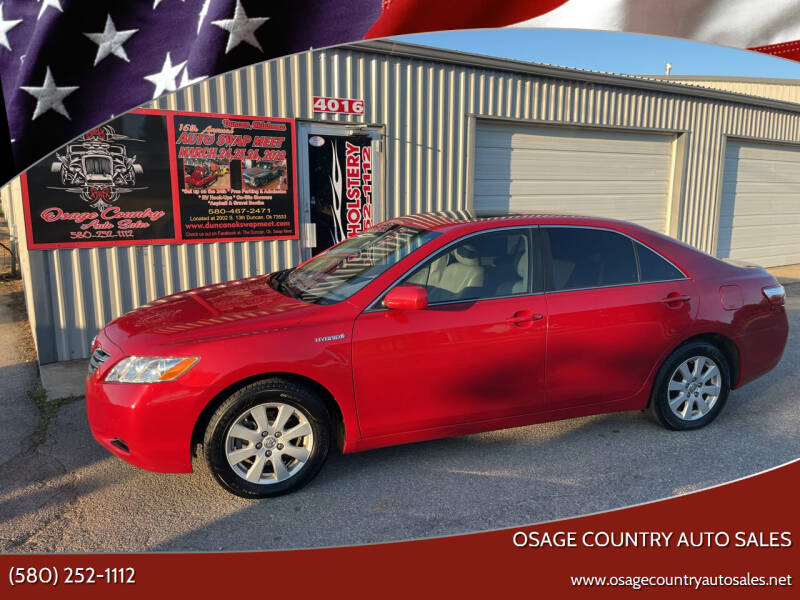 2007 Toyota Camry Hybrid for sale at Osage Country Auto Sales in Duncan OK
