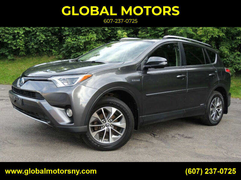 2017 Toyota RAV4 Hybrid for sale at GLOBAL MOTORS in Binghamton NY