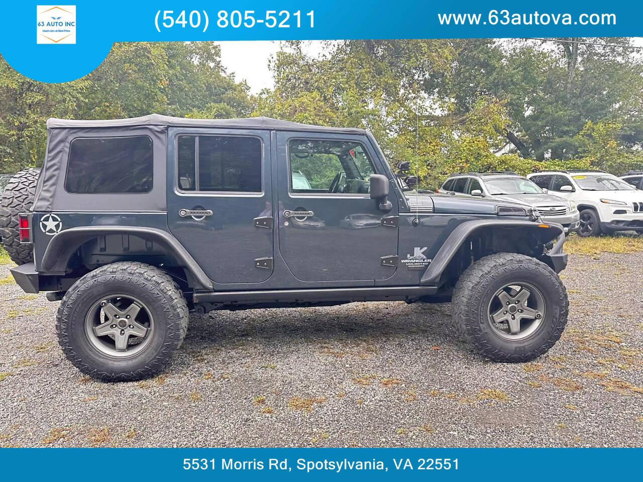 2008 Jeep Wrangler Unlimited for sale at 63 Auto Inc in Spotsylvania, VA