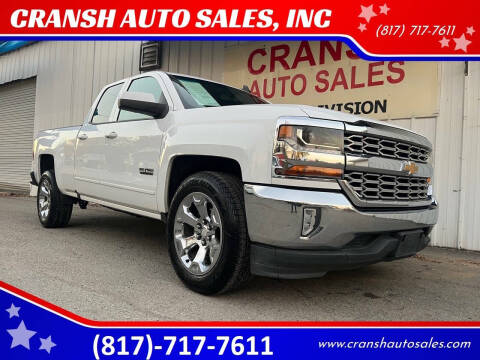 2017 Chevrolet Silverado 1500 for sale at CRANSH AUTO SALES, INC in Arlington TX