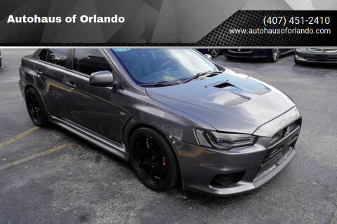 2010 Mitsubishi Lancer Evolution for sale at Autohaus of Orlando in Orlando FL