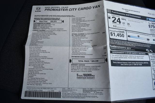 2022 RAM ProMaster City