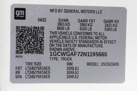 2022 Chevrolet Express 2500