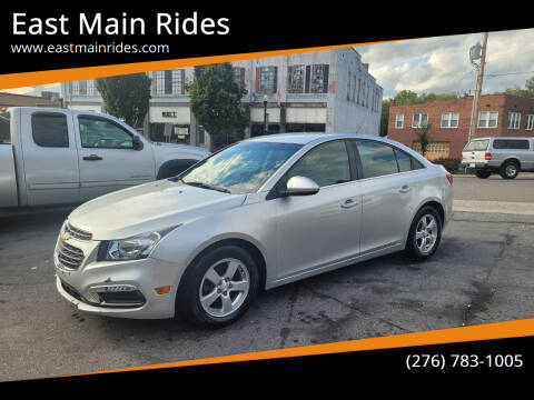 2015 Chevrolet Cruze for sale at East Main Rides in Marion VA