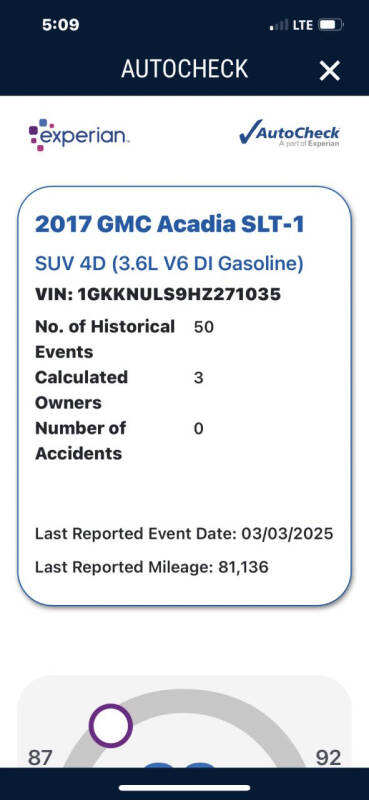2017 GMC Acadia SLT-1