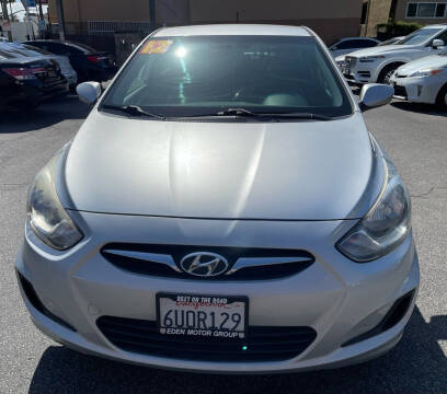 2012 Hyundai Accent for sale at Eden Motor Group in Los Angeles CA