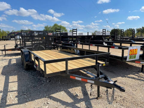 2022 P &amp; C - Utility Trailer -  77 X 16 - for sale at LJD Sales in Lampasas TX