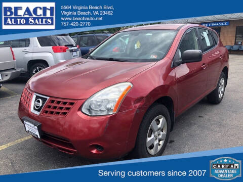 2009 Nissan Rogue for sale at Beach Auto Sales in Virginia Beach VA