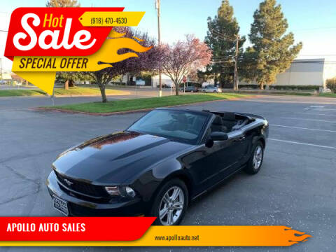 2011 Ford Mustang for sale at APOLLO AUTO SALES in Sacramento CA