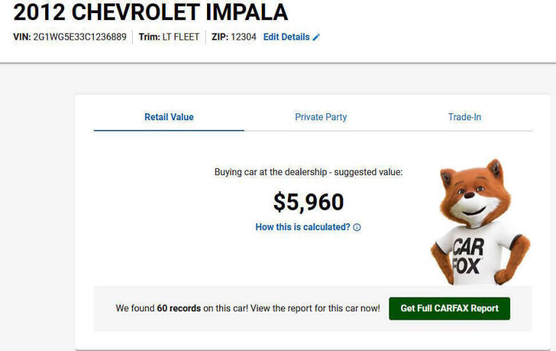 2012 Chevrolet Impala LT Fleet