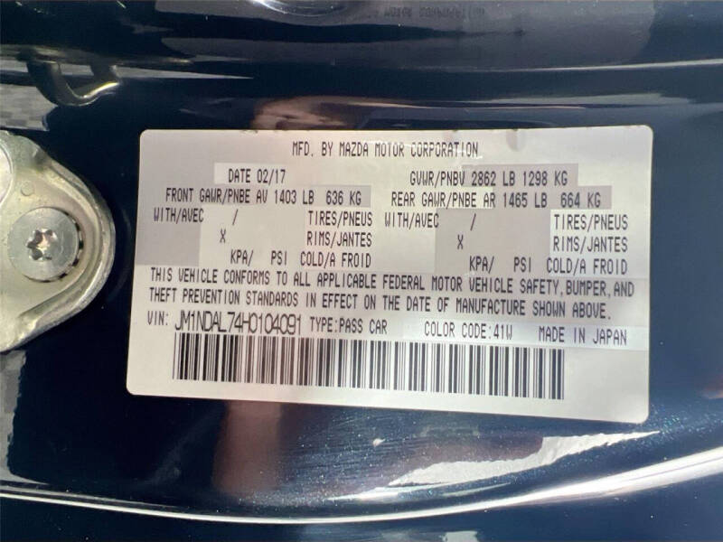 2017 Mazda MX-5 Miata RF Club