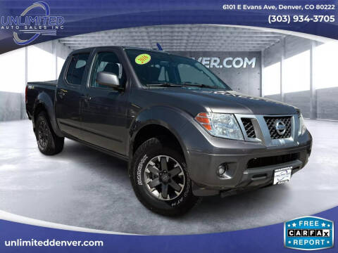 2016 Nissan Frontier for sale at Unlimited Auto Sales in Denver CO