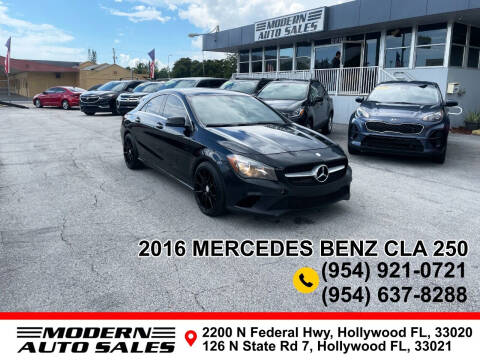 2016 Mercedes-Benz CLA for sale at Modern Auto Sales in Hollywood FL