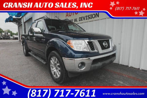 2011 Nissan Frontier for sale at CRANSH AUTO SALES, INC in Arlington TX